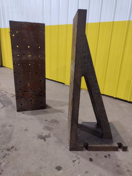 15" X 20" X 42" SET OF (2) ANGLE PLATES: STOCK #18299