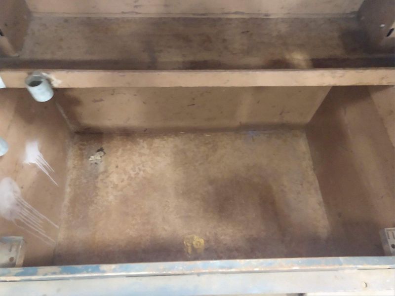 48" X 30" X 55" GREENLEE BLUE PORTABLE JOB BOX CABINET ON ROLLING CASTERS: STOCK #12389