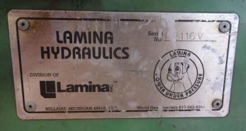 LAMINA PORTABLE HYDRAULIC POWER UNIT: STOCK #14851