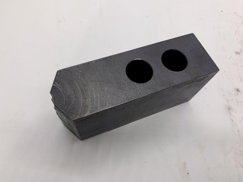 (1) SCHUNK KM-WBL 103 SERRATED SOFT TOP ANGLED JAW: STOCK #15489