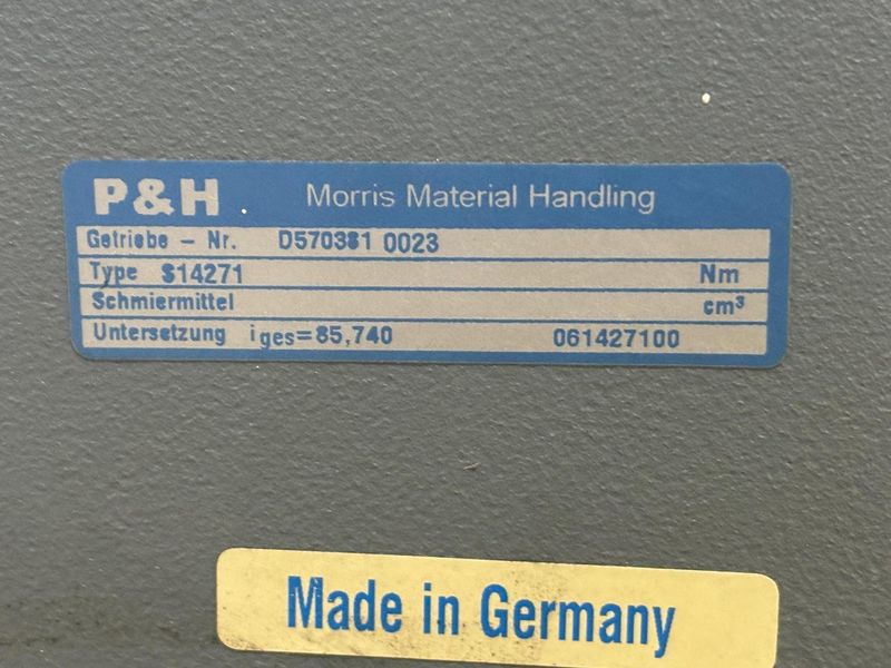 2 TON P&H "HEVI-LIFT SERIES M" POWERED CABLE HOIST WITH POWER TROLLEY: STOCK #17098
