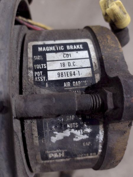 2000 LB 1 TON P&H MODEL ZIP LIFT CABLE HOIST: STOCK #18897