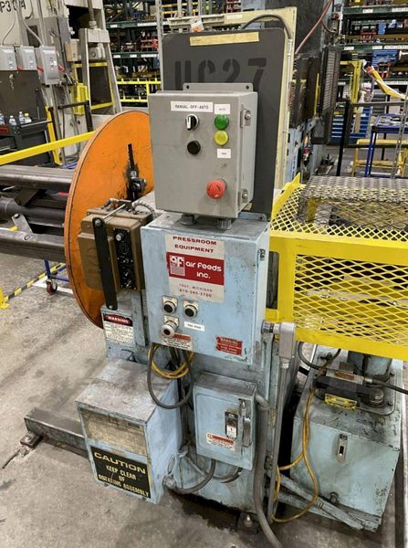 4000 lbs x 18" Wide Air Feeds Inc. Motorized Coil Reel
