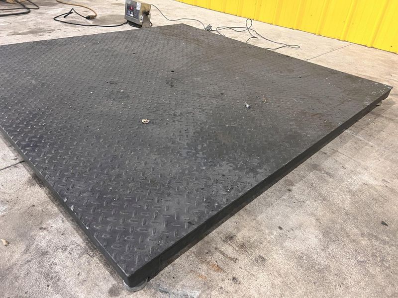10,000 LB 60" X 60" PENNSYLVANIA MODEL #6600 DRO FLOOR SCALE: STOCK #20799