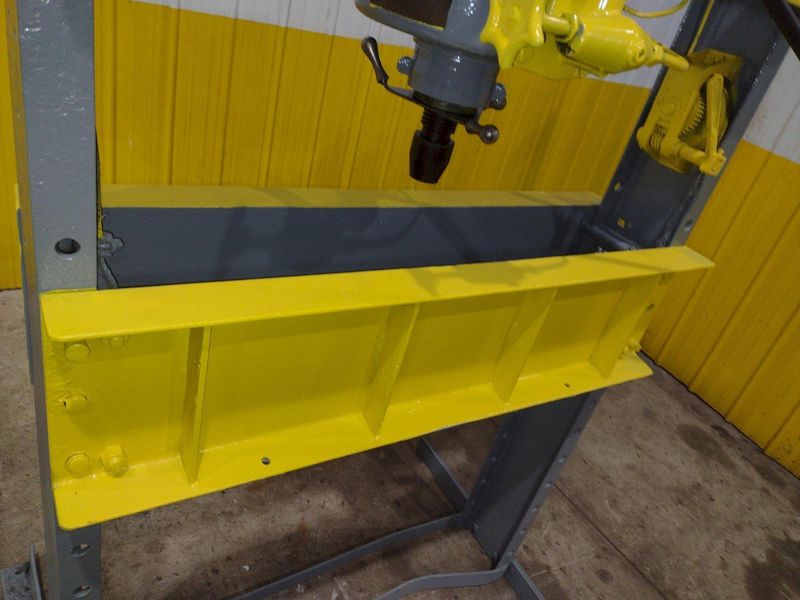 75 TON DAKE MODEL #75H HAND OPERATED HYDRAULIC H-FRAME SHOP PRESS: STOCK #23356