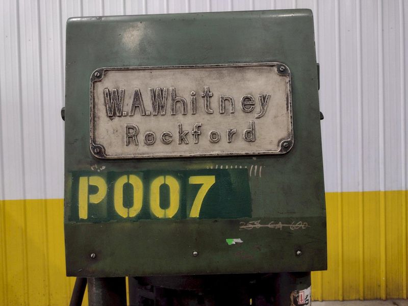 50 TON WA WHITNEY MODEL #664-138 HYDRAULIC 4 POST PRESS & SHEAR: STOCK #22907
