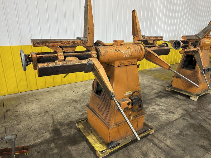 2500 LBS X 24" COOPER WEYMOUTH DOUBLE END PULL-OFF COIL REEL UNCOILER: STOCK #22620