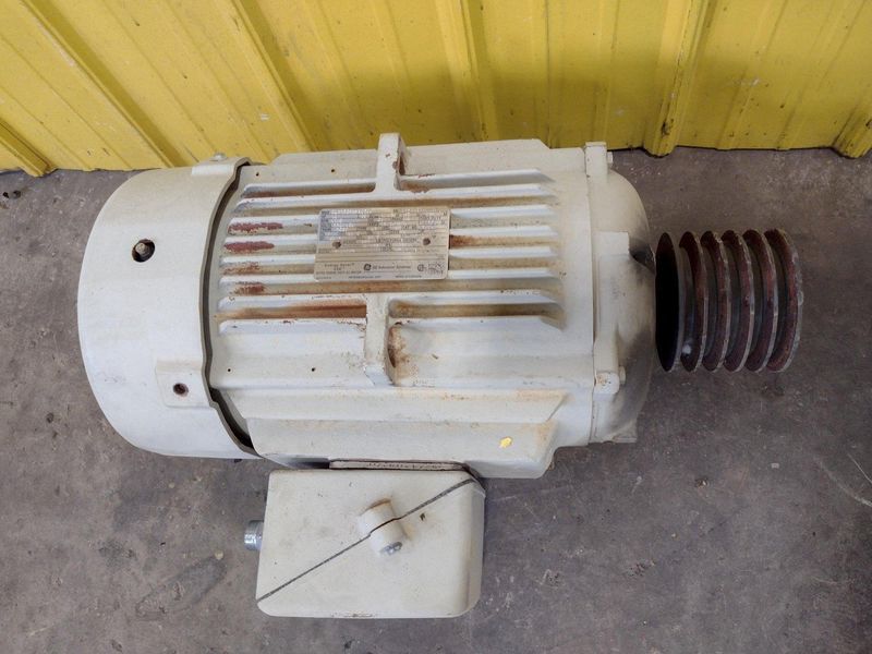 10 HP GE MOTOR, FRAME #256T: STOCK 18648