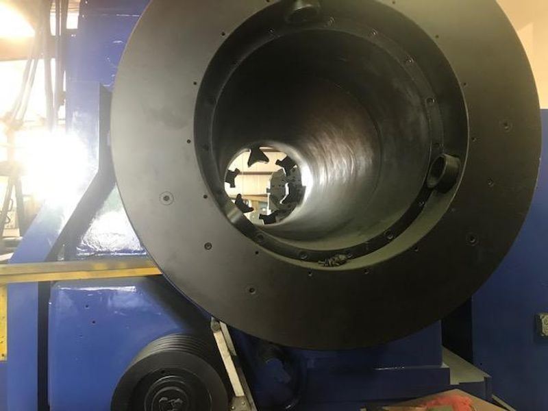 CRI Dan 24" Bore CNC Hollow Spindle Oil Country Lathe, model HT24 CNC, Fanuc, F-R chucks