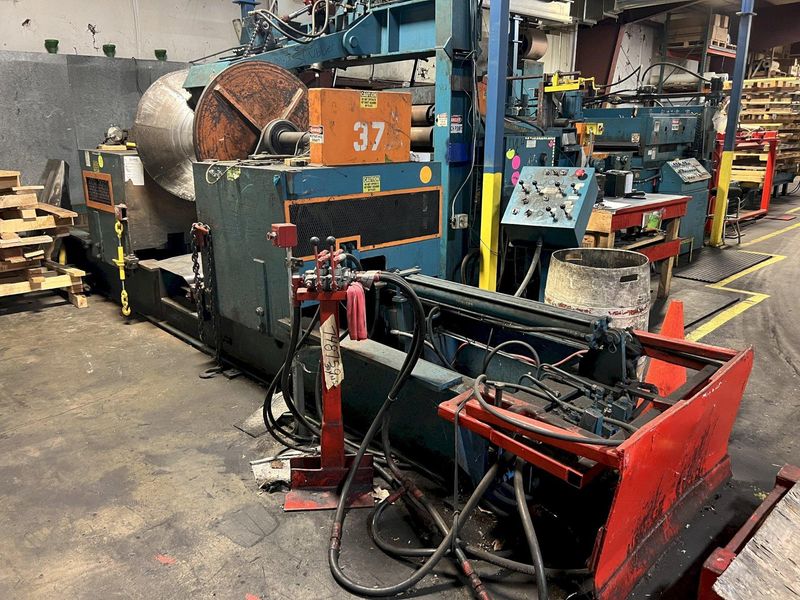 72" X .135" RBI (RED BUD INDUSTRIES) MODEL #SM6-72 AUTOMATIC CUT-TO-LENGTH (CTL) BLANKING LINE: