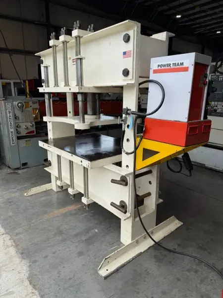 POWER TEAM 150 Ton Hydraulic H Frame Press 3 H.P. USA #7704
