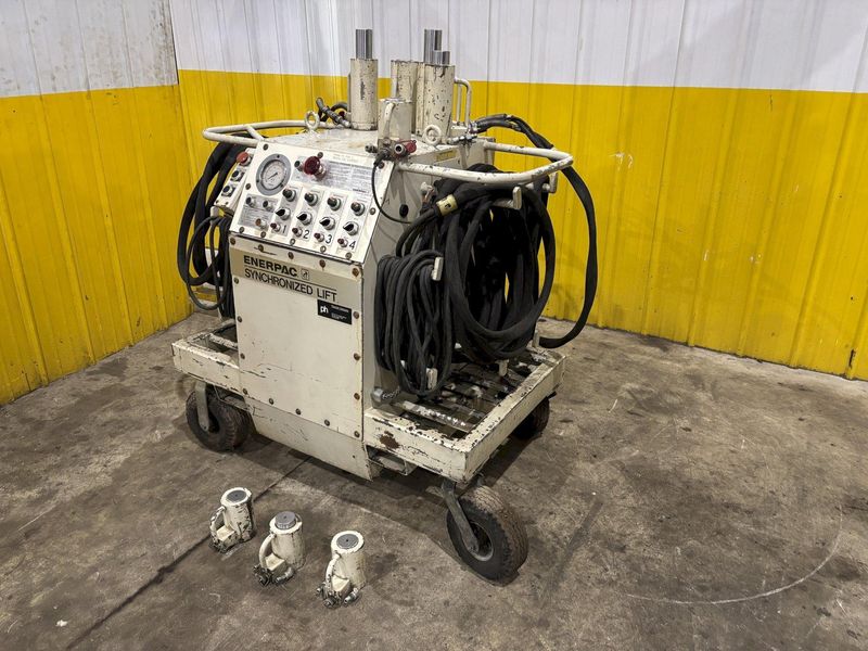 4 RAM ENERPAC SYNCHRONIZED HYDRAULIC DIE SEPARATOR LIFTING SYSTEM: STOCK #23599