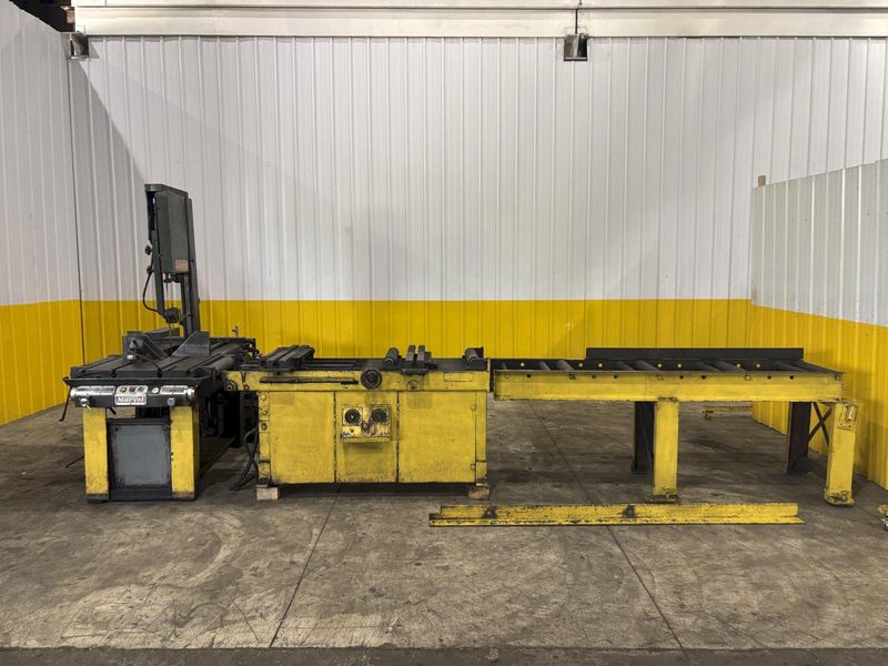 18” X 20” MARVEL MODEL #81/M4 AUTOMATIC MITRE HEAD VERTICAL BAND SAW & FEED TABLE: STOCK #23277
