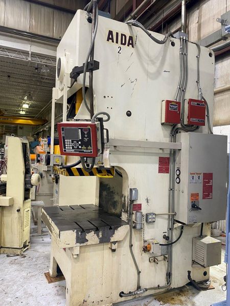150 Ton AIDA NC1-150(2) Gap Press For Sale, Year 2000