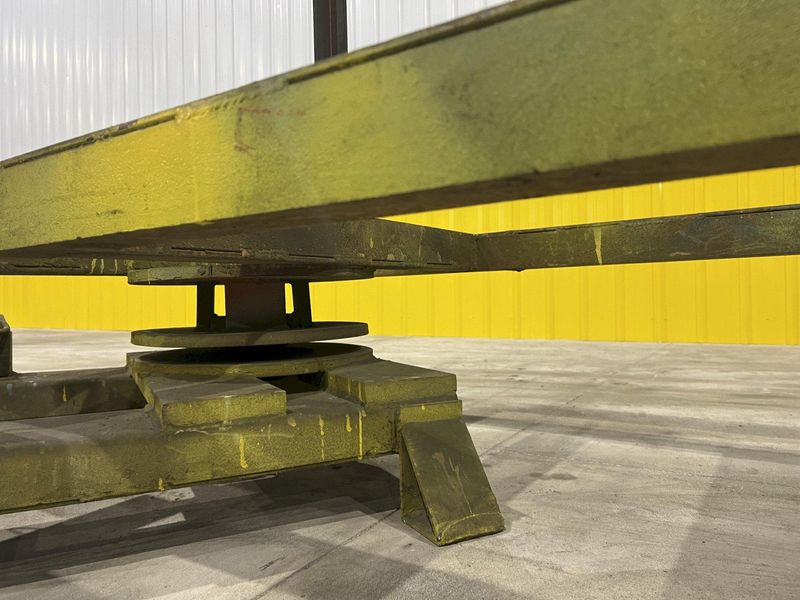 10,000 LBS X 12' HEAVY DUTY MOBILE TRANSFER CART WITH FORK POCKETS: STOCK #20243