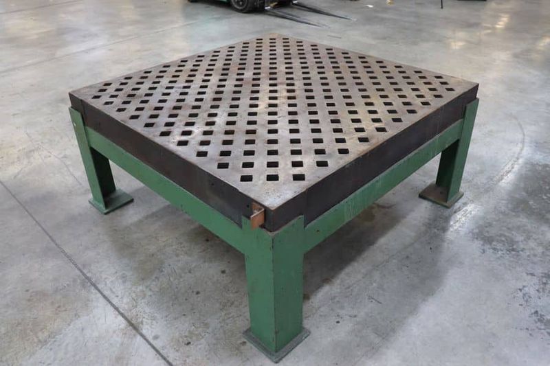 60″ x 60″ Welding Table in Stand, Acorn Style