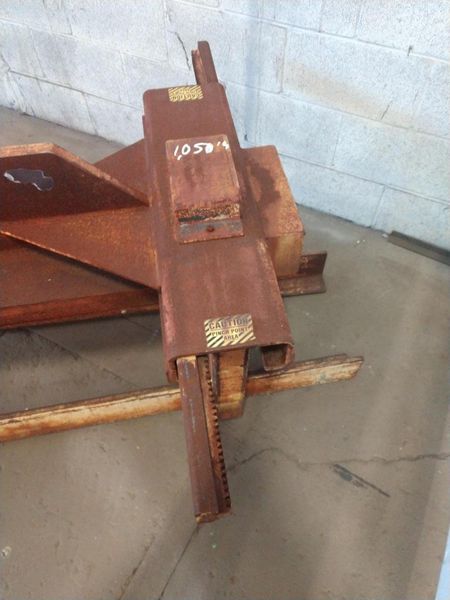 6000 LBS X 96" X 12-48" WIDE CALDWELL ADJUSTABLE PLATE / SHEET LIFTER: STOCK #12303