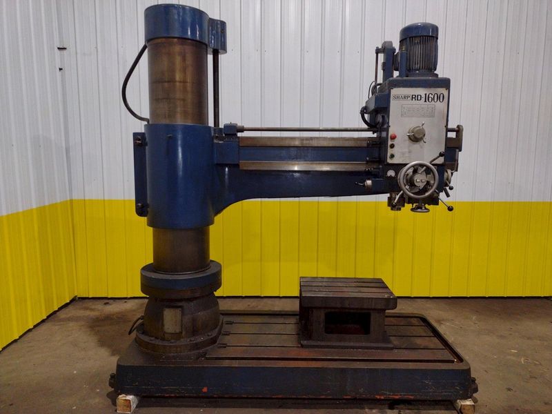 5' x 13" SHARP MODEL #RD-1600 RADIAL ARM DRILL: STOCK #18542