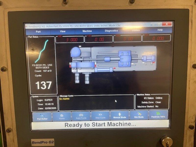 Hines 200CNC-HB Tube Bending Machine (#5506)