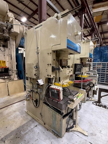 80 Ton KOMATSU OBS Press - Used Komatsu Model 80H-VS-3 Mechanical Stamping Press For Sale, Year