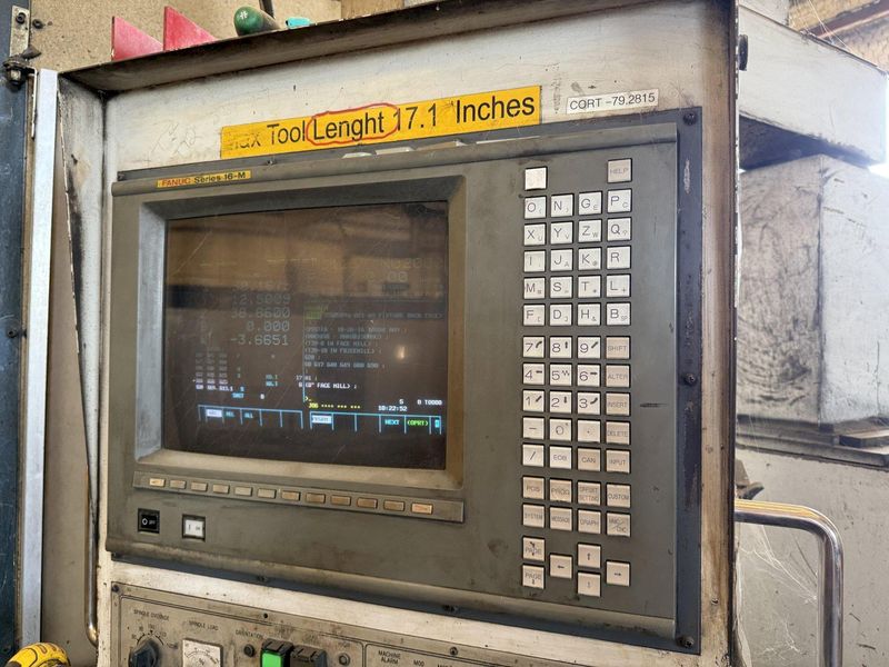 5.1" HNK CNC HORIZONTAL BORING MILL, HBM, 63 x 160 table with built in rotary, FANUC CNC, 40 ATC