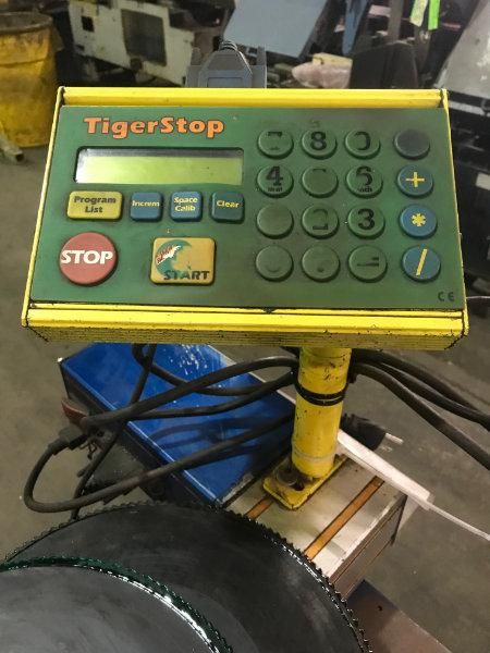 USED KMT C 360 SA SEMI-AUTOMATIC VERTICAL COLUMN COLD SAW WITH 6' TIGER STOP, Year 2006, Stk# 10