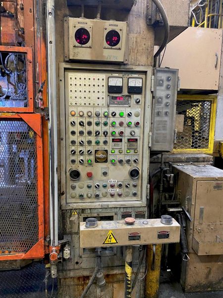 USED FUKUI 1,000 TON MECHANICAL SINGLE CRANK COLD FORGING PRESS, Stock# 11057, Year: 1991