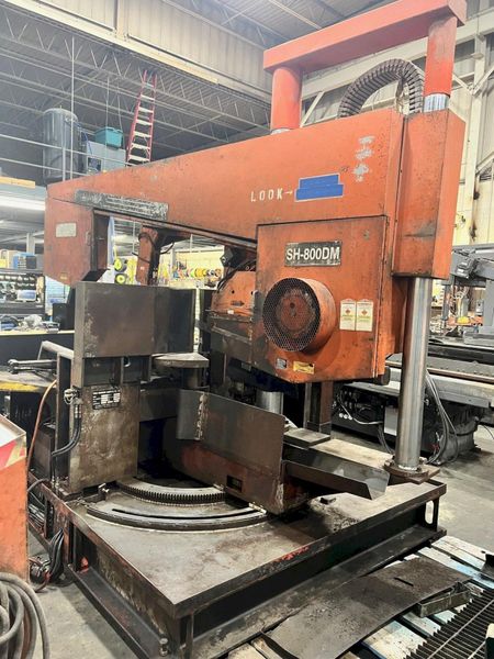 USED COSEN 16" X 31" SEMI-AUTOMATIC DUAL COLUMN DOUBLE MITERING BANDSAW MODEL SH-800DM, Stock# 1