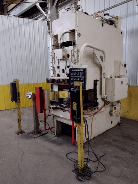 110 TON CINCINNATI MODEL #110 OBS HYDRAULIC C-FRAME PRESS, 10" STROKE: STOCK 15962