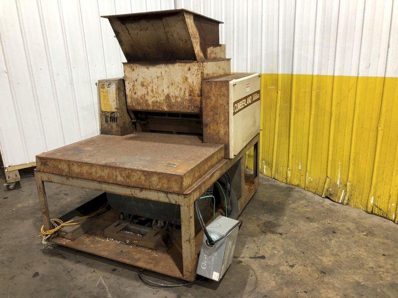 100 HP X 26" CUMBERLAND JOHN BROWN PLASTICS GRANULATOR SHREDDER: STOCK #18086