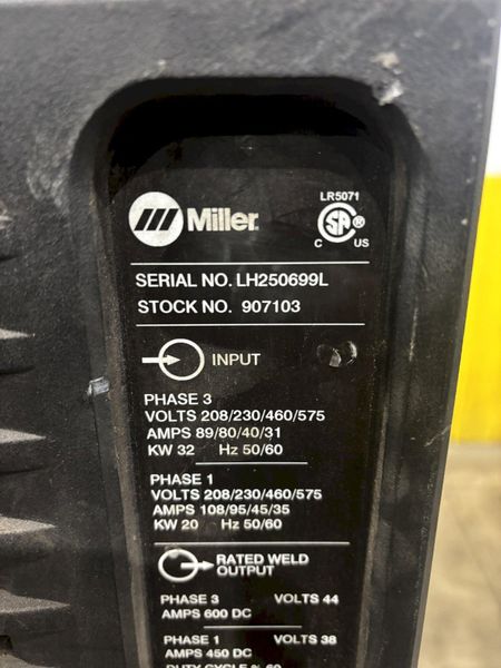 MILLER MAXSTAR 700 TIG WELDER WITH COOLMATE 3.5 COOLER: STOCK #22595