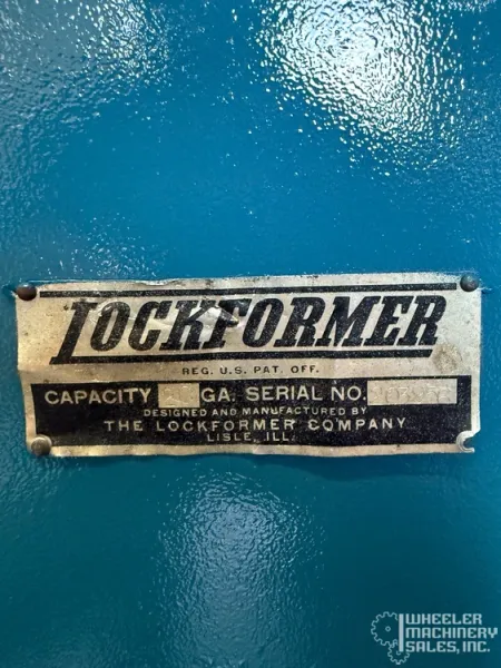 Lockformer 20 ga. Rollformer w/ Auto Guide Flange #7622 #1