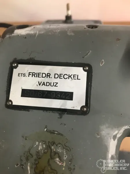 Deckel SO Single Lip Tool Grinder 5/8" #6391 #2