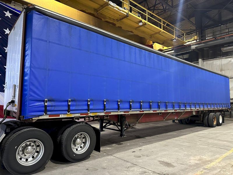 2007 X 53' UTILITY MFG  SLIDING CURTAIN-SIDE SEMI TRAILER: STOCK #19607