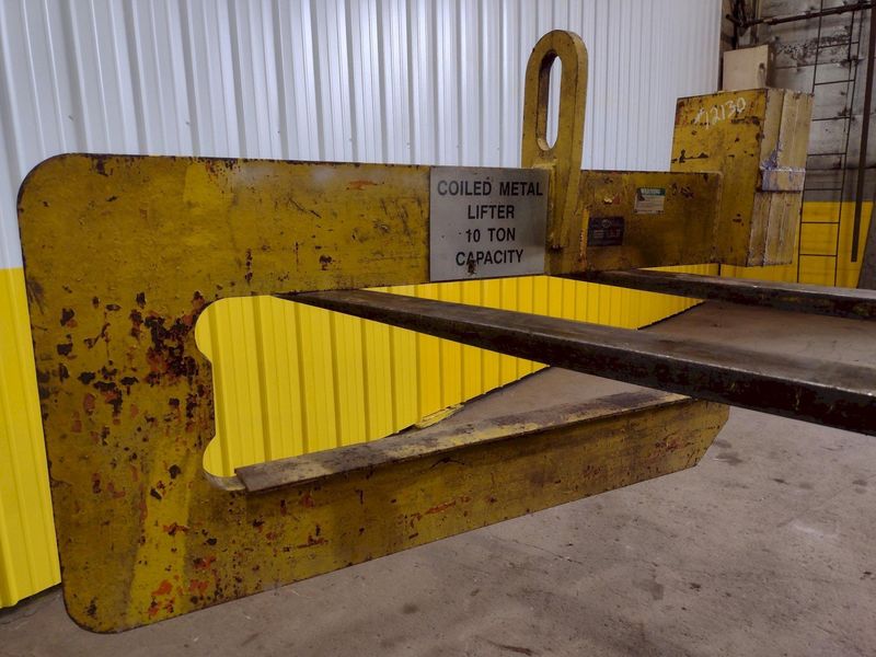20,000 LB 10 TON X 60" BUSHMAN MODEL 624 COIL LIFTER C-HOOK: STOCK #12130