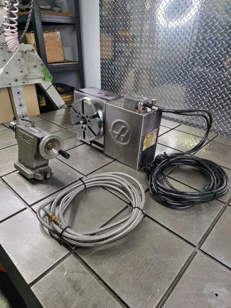 HAAS HRT-210 8.3” CNC Rotary Table 4th Axis Type & 6" Tailstock USA #8129