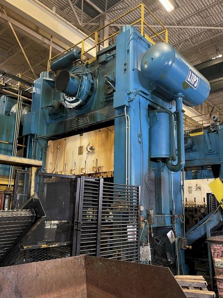 1000 ton Verson S4-1000-120-72t Used Straight Side Mechanical Metal Stamping Press For Sale, (3)
