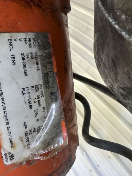 2 TON C & M LOADSTAR HOIST WITH POWER TROLLY: STOCK #78944