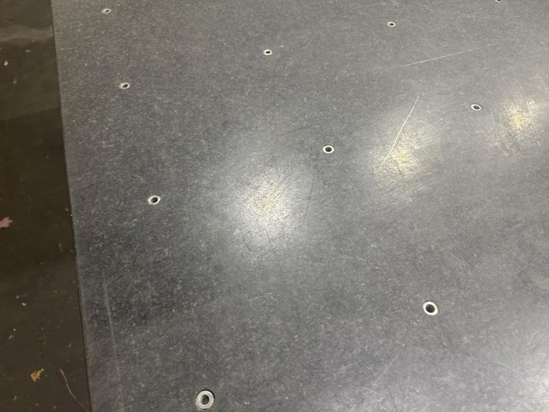 53" X 86" X 15" BLACK GRANITE HEAVY DUTY PLATE : STOCK# 77246