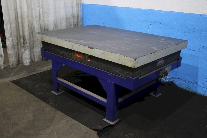 48" X 72" X 10" RAHN GRANITE TABLE ON STAND: STOCK #76220