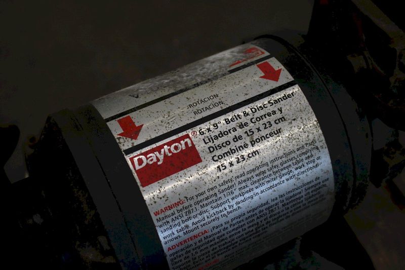 DAYTON DISC & BELT GRINDER: STOCK #75726
