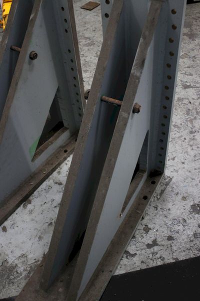 (1) SET OF DOUBLE GUSSETS ANGLE PLATES: STOCK #75053