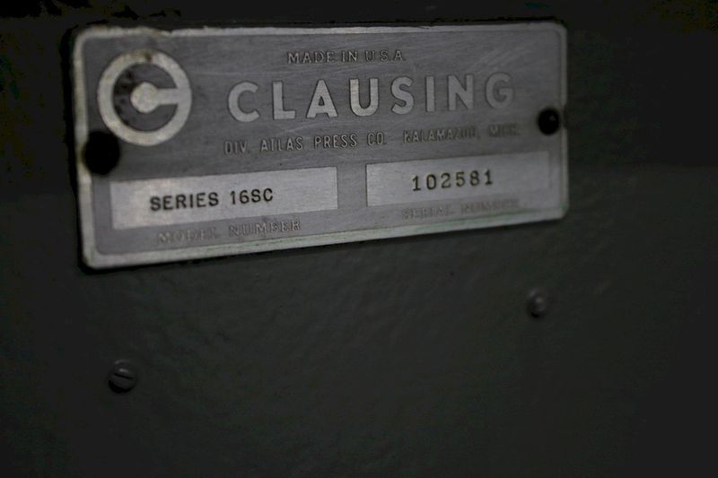 15" CLAUSING SINGLE SPINDLE DRILL:  STOCK #74654