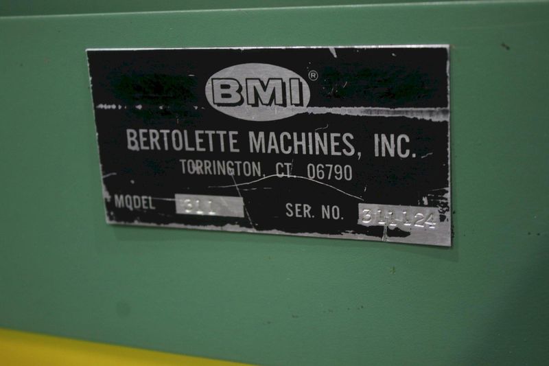 BERTOLETTE MODEL #311 TUBE & PIPE CUT OFF: STOCK #74093