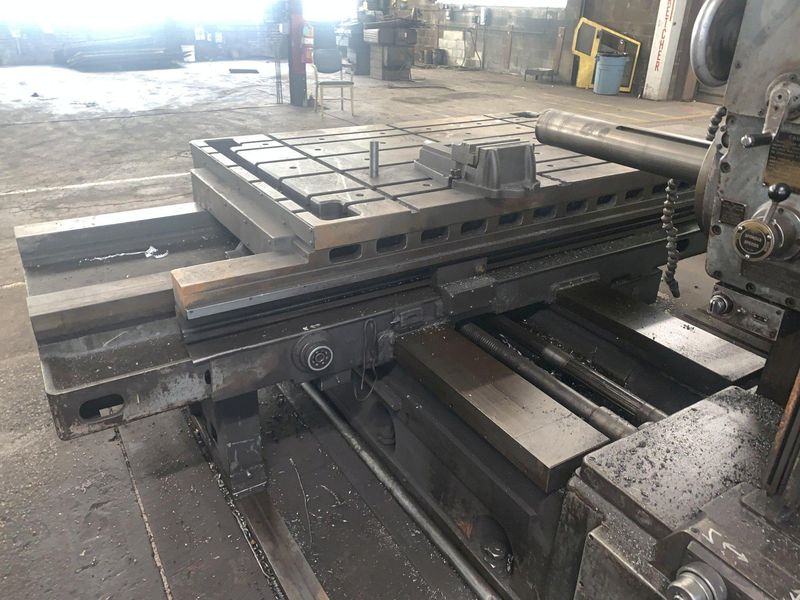 4" GIDDINGS & LEWIS MODEL #70A-DP4-T HORIZONTAL TABLE TYPE BORING MILL HBM: STOCK 13393
