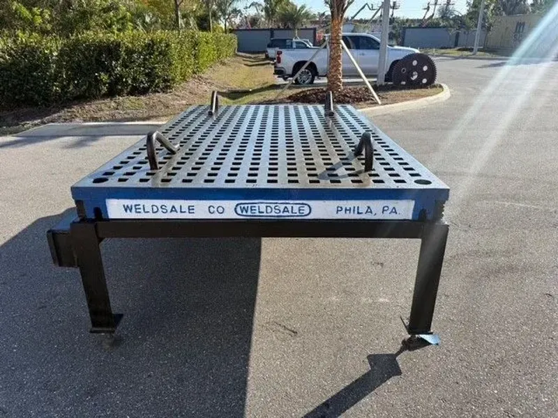WELDSALE 5’ x 8’ Welding Table Platen Acorn Type USA #8146