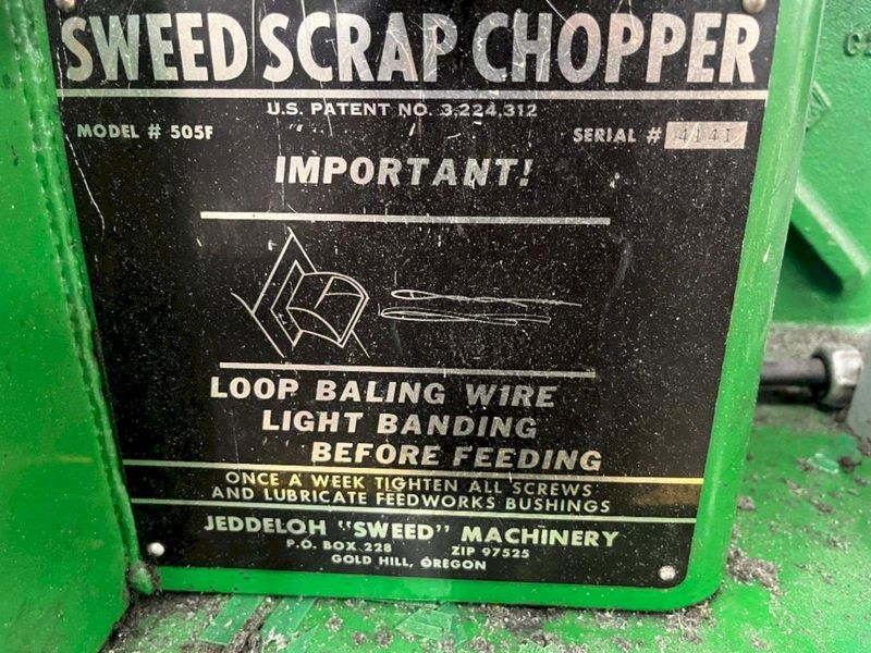SWEED MODEL 505F SCRAP CHOPPER: STOCK #77282