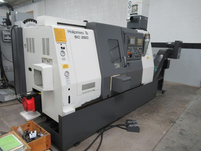 Nakamura Tome SC-250MSC CNC Turning Center, Live Milling, Sub-Spindle, Parts Catcher, 2.5" Bar Cap