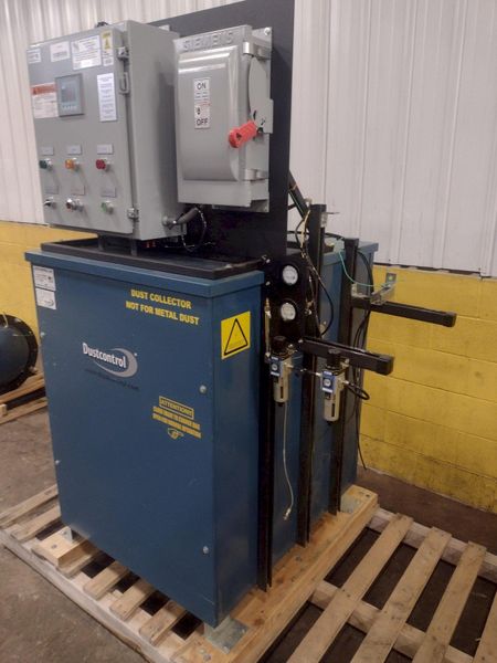 15 HP DUSTCONTROL MODEL #DC-11 & RAF-1600 DUST COLLECTOR SYSTEM: STOCK #17169