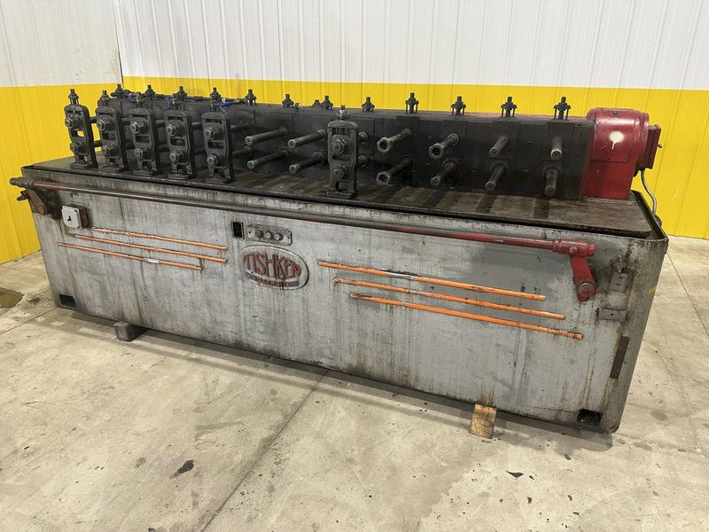 12 STAND X 1.375" TISHKEN MODEL #12-MLW1-3/8 ROLLFORMER 8" ROLL SPACE: STOCK #20529
